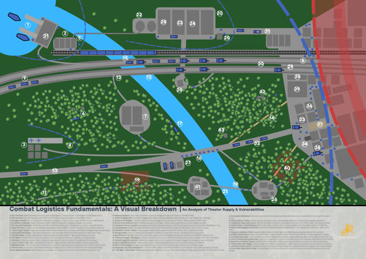 Combat Logistics Numbered Guide Map | Digital Download